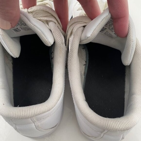 ADIDAS VL Court 2.0 Cloud White Leather Sneaker Tennis Shoes Sz 6 - Picture 11 of 13